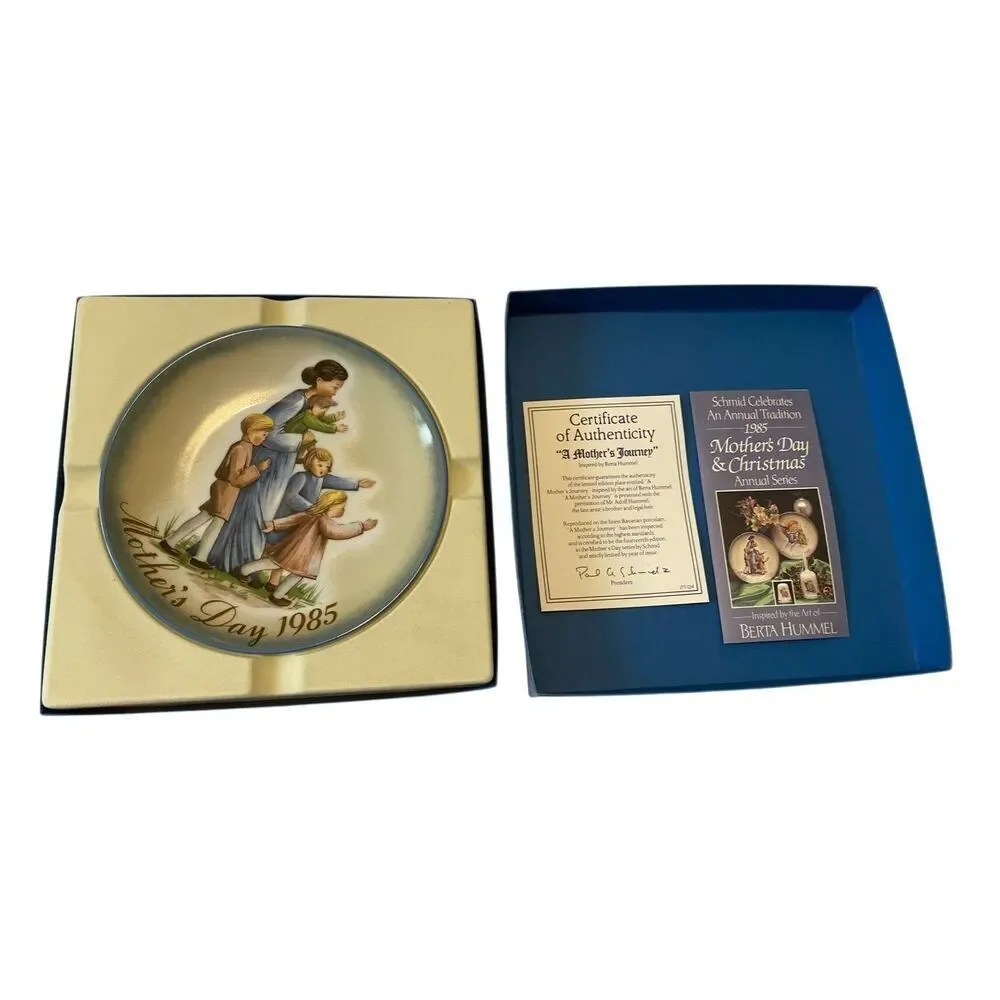 Schmid Hummel Mothers Day1985 A Mothers Journey Decorative Wall Hanging Plate